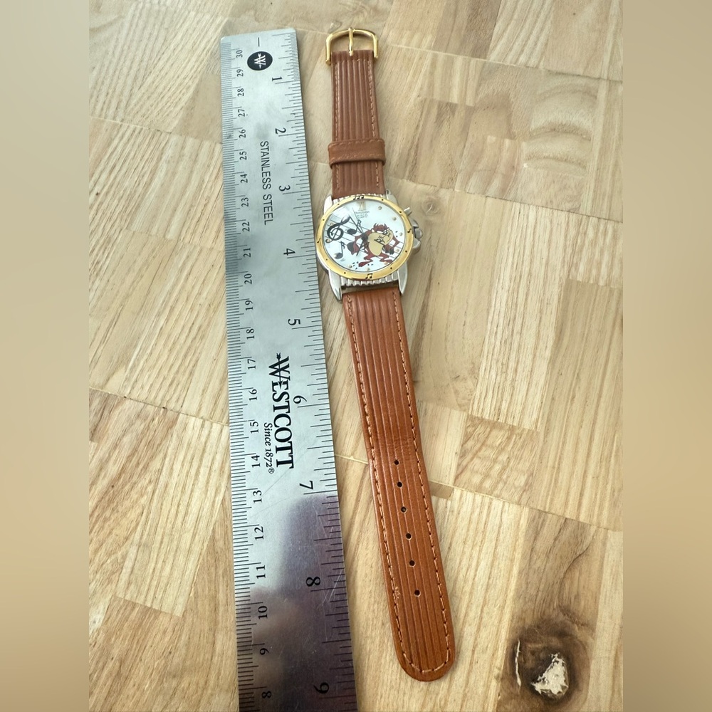 Vintage 90s Armitron Warner bros looney tunes taz musical watch NEW BATTERY - Picture 13 of 14